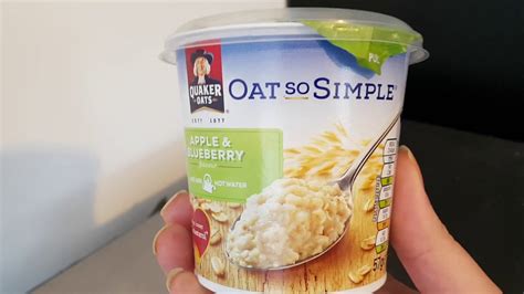 Quaker Oats Oat So Simple Apple And Blueberry 57g Youtube