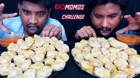 60 Momos Eating Challenge Momos Momos Eating Asmr Momos Eating