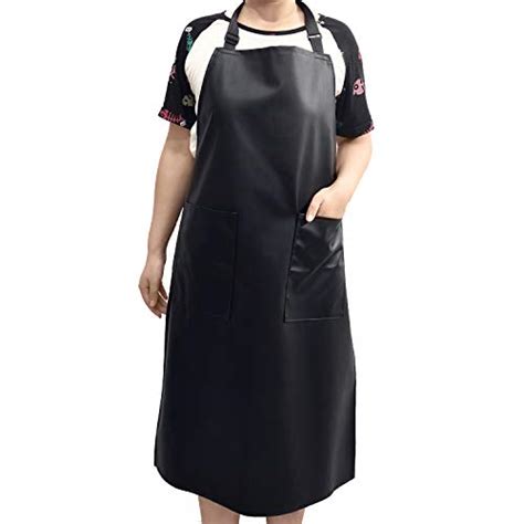 Aimbinet Waterproof Rubber Vinyl Apron Chemical Resistant Work Cloth