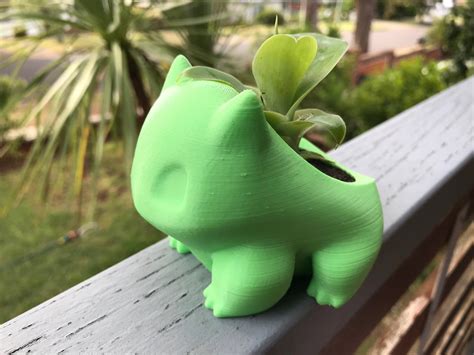 3d Printed Bulbasaur Pokemon Pot Planter Succulent Etsy