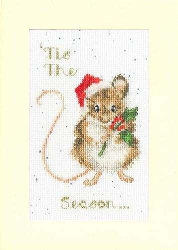 Bothy Threads Cross Stitch Kit Christmas Card Tis The Season Xmas56