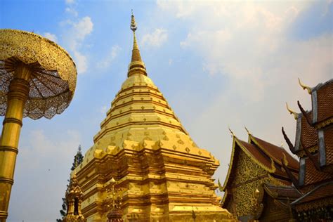 金色佛塔清迈双龙寺素贴寺国外旅游景点旅游景点摄影汇图网