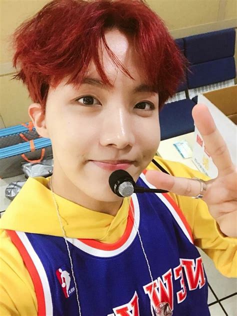 Hoseok With Red Hair Just Jhope 방탄소년단 Hoseok Bts Bangtan Boy