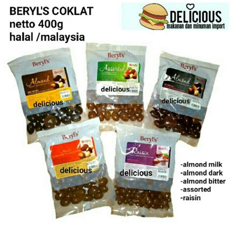 Jual Beryls Coklat 400g Kemasan Plastik Chocolate Beryls Indonesia