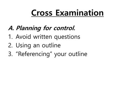 Ppt Cross Examination Powerpoint Presentation Free Download Id1716622