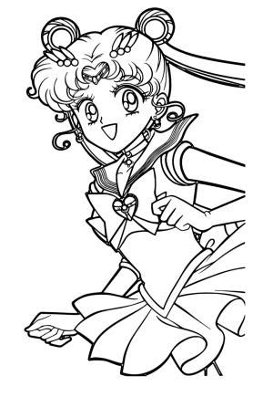 Dibujos E Imagenes Sailor Moon Para Colorear Y Imprimir Gratis Para