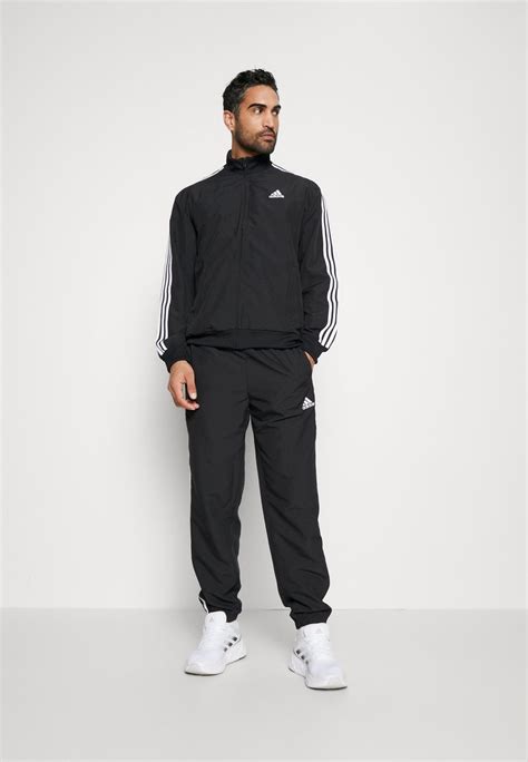 adidas Sportswear BASIC TRACKSUIT - Tracksuit - black - Zalando.ie