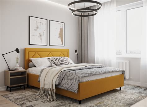 Кровати MOON FAMILY 1255 цвет Жёлтый стиль Современный - купить по цене ...