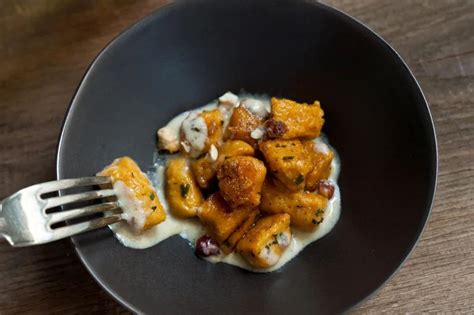 Pumpkin Gnocchi with Crème Fraîche–Sage Sauce