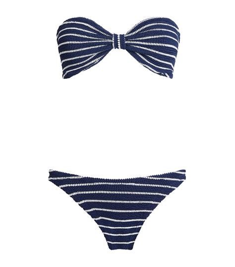 Womens Hunza G Multi Striped Jean Bikini Harrods Us