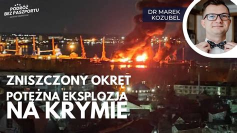 Eksplozje na Krymie Ukraina zniszczyła rosyjski okręt desantowy