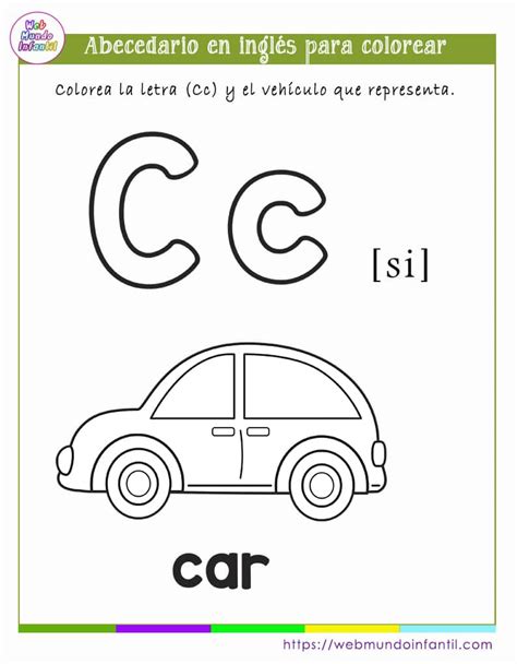 Abecedario En Ingl S Para Colorear E Imprimir En Pdf