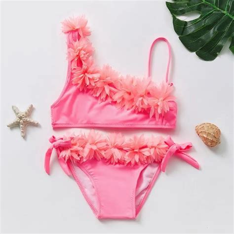 Einteilige Anz Ge Y Teenager M Dchen Bikini Set Nette Blume