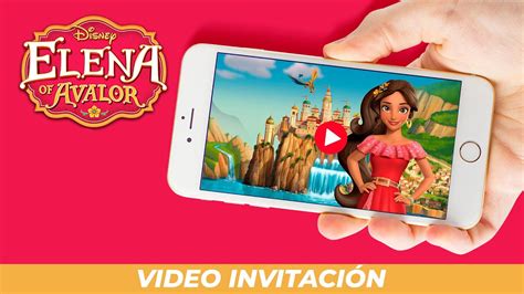 Tarjeta Invitacion Digital Animada Elena De Avalor YouTube