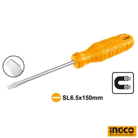 INGCO Slotted Screwdriver 6x150mm Tool Lk