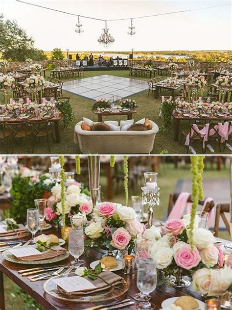 Outdoor Wedding Reception Setup