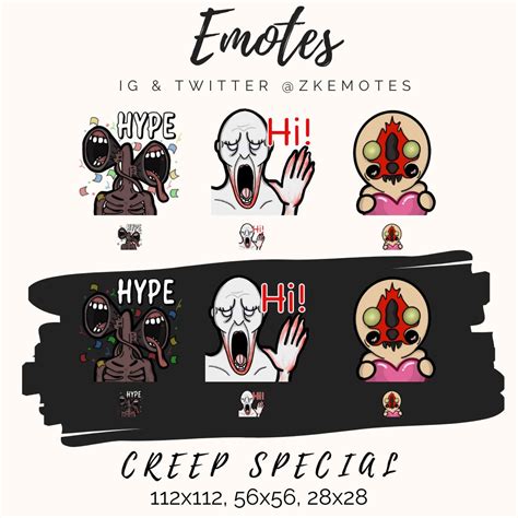 Special Containment Emotes Creepy Sci Fi Emotes Halloween Emotes