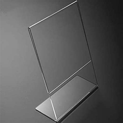 Acrylic Display Stand Tent Card Holder Clear Base 4 X 6 Inch For