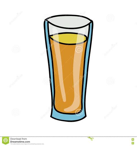 Fruit Juice Glass Icon Image Stock Vector Illustration Of Vector