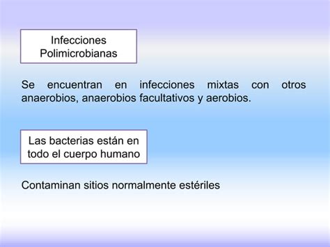 Infecciones Causadas Por Bacterias Anaerobias Ppt