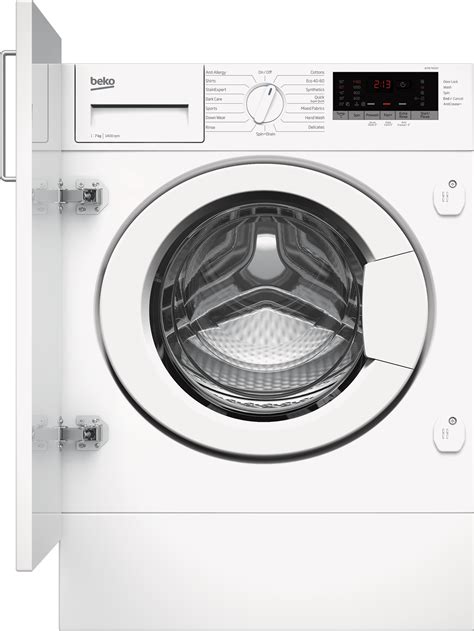 Integrated 7kg 1400rpm Washing Machine With Quick Programme Wtik74151f Beko Uk