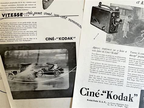 Cin Kodak Alte Werbungen Anciennes Publicit S Kaufen