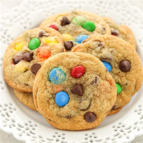 Chocolate Chip Mandm Cookies Soft And Chewy Live Well Bake Often