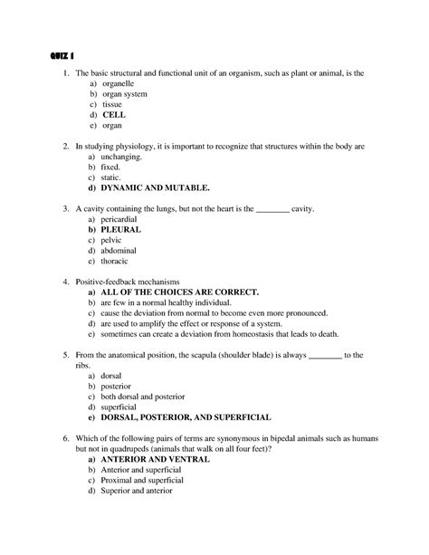 Midterm Reviewer Ana Phy Quiz The Basic Structural And Functional