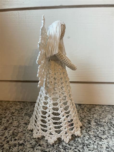 Crocheted Angel Christmas Tree Topper Etsy