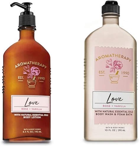 Bath And Body Works Aromatherapy Love Rose And Vanilla Duo Body Lotion