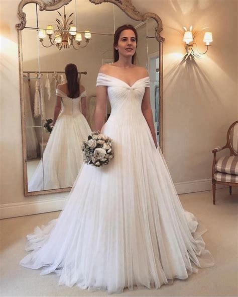 Simple Elegant Off White Wedding Dresses Addicfashion