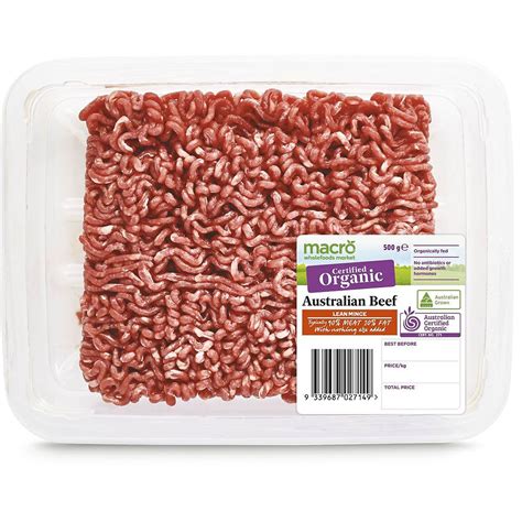 Macro Organic Lean Beef Mince 500g Zula Getz