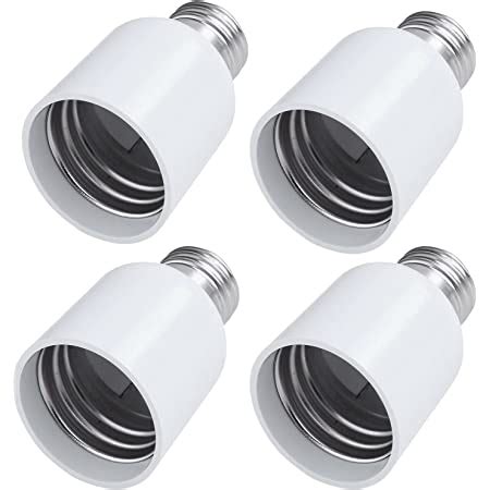 4 Pack Medium Base E26 To E39 Mogul Socket Adapter Standard E26 Screw