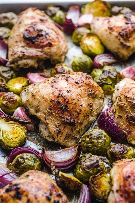 Sheet Pan Chicken Thighs | Little Sunny Kitchen