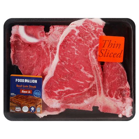 Save On Food Lion Bone In T Bone Sirloin Steak Order Online Delivery