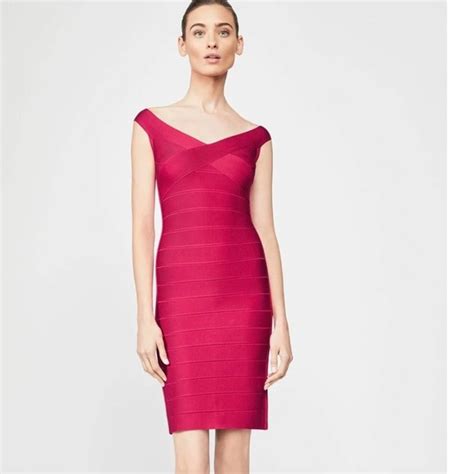 Herve Leger Dresses Nwt Herve Leger Icon Offthe Shoulder Icon Off