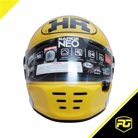 Jual Arai Rapide Neo Ha Yellow Full Face Helmet Shopee Indonesia