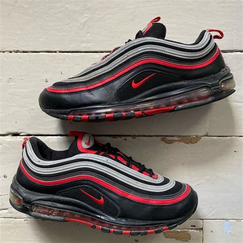 Nike Air Max 97 Reflective Bred 🔥 Some wear in... - Depop