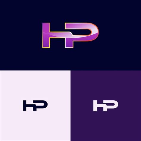 Premium Vector Hp Initial Logo With Gradient Style For Brand Identity