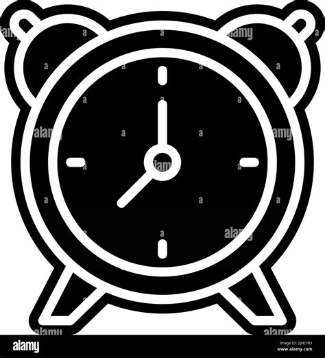 Alarm Clock Cartoon Illustration Black And White Stock Photos And Images