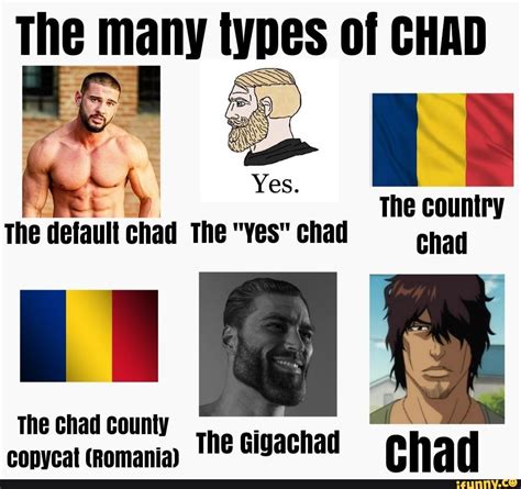 The Many Types Of Chad He Ye The Country The Default Chad The Yes