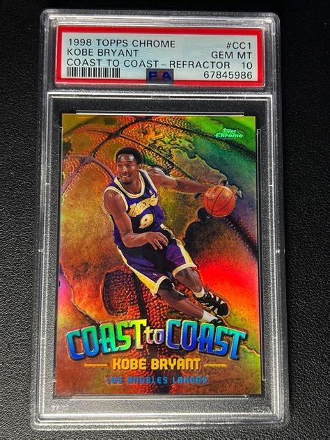 Kobe Bryant Topps Chrome Cc Coast To Coast Refractor Price