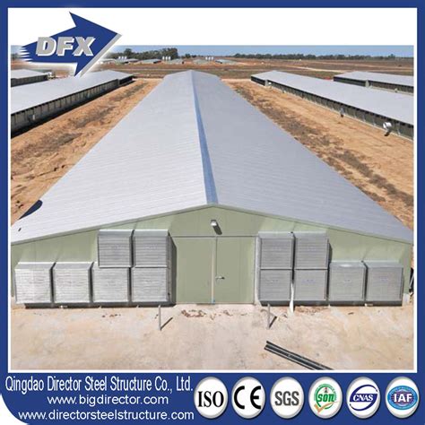 Prefabricated Steel Structure Chicken Poultry Farming Shed Building