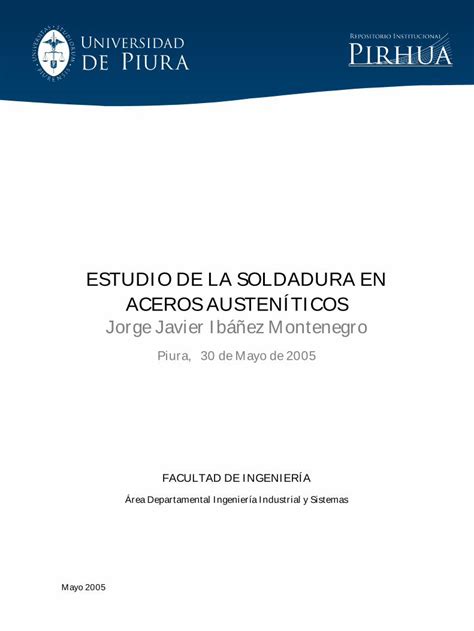 Pdf Estudio De La Soldadura En Aceros Austen Ticos Pdfslide Net