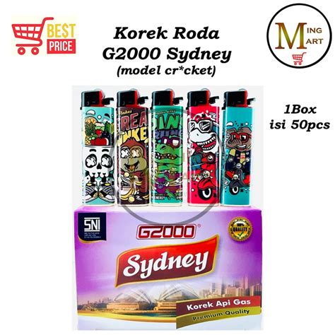 Jual Korek Roda G Sydney Model Cricket Kotak Isi Pcs Shopee