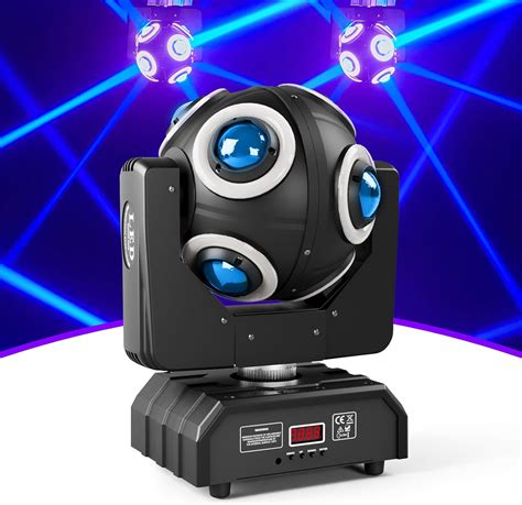 Amazon FODEXAZY 150W Moving Head Light 8 LEDs RGBW 360Rotation DJ