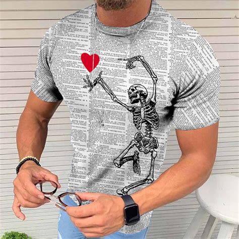 Camiseta Diaria Unisex Para Hombre S Estampado En D Estamp Cuotas