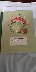 Composition Book Cute Frog With Mushroom Hat College Ruled Notebook