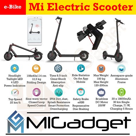 Xiaomi Mi Electric Scooter Mijia M Skuter Elektrik Otoped Mi