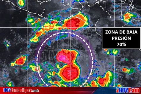 Hoy Tamaulipas Zona De Baja Presion Con 70 De Desarrollo Ciclonico En